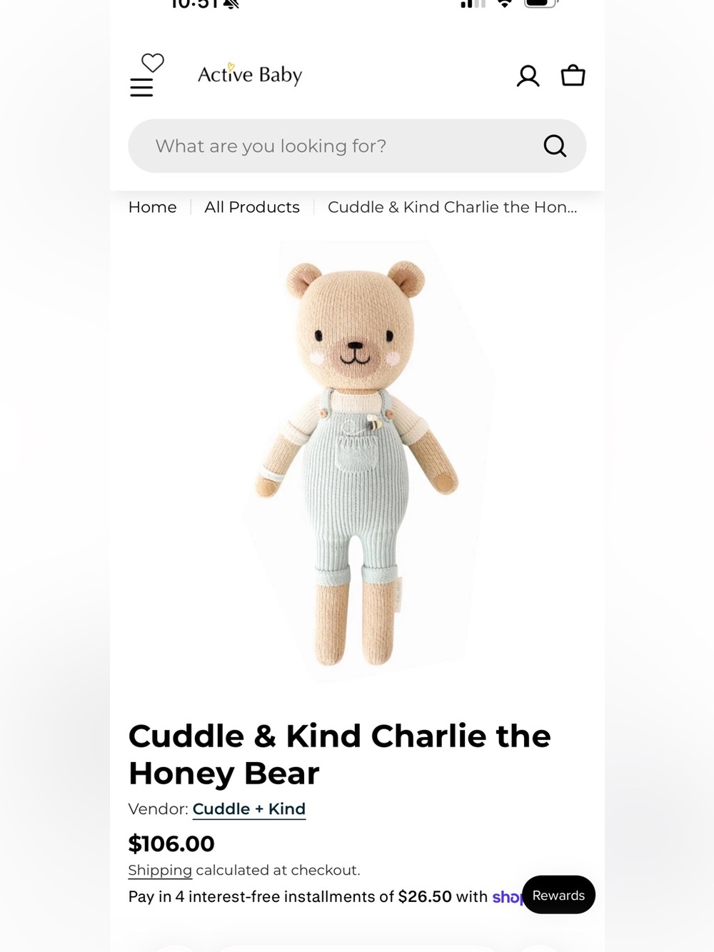 Charlie the Honey Bear Cuddle and Kind
